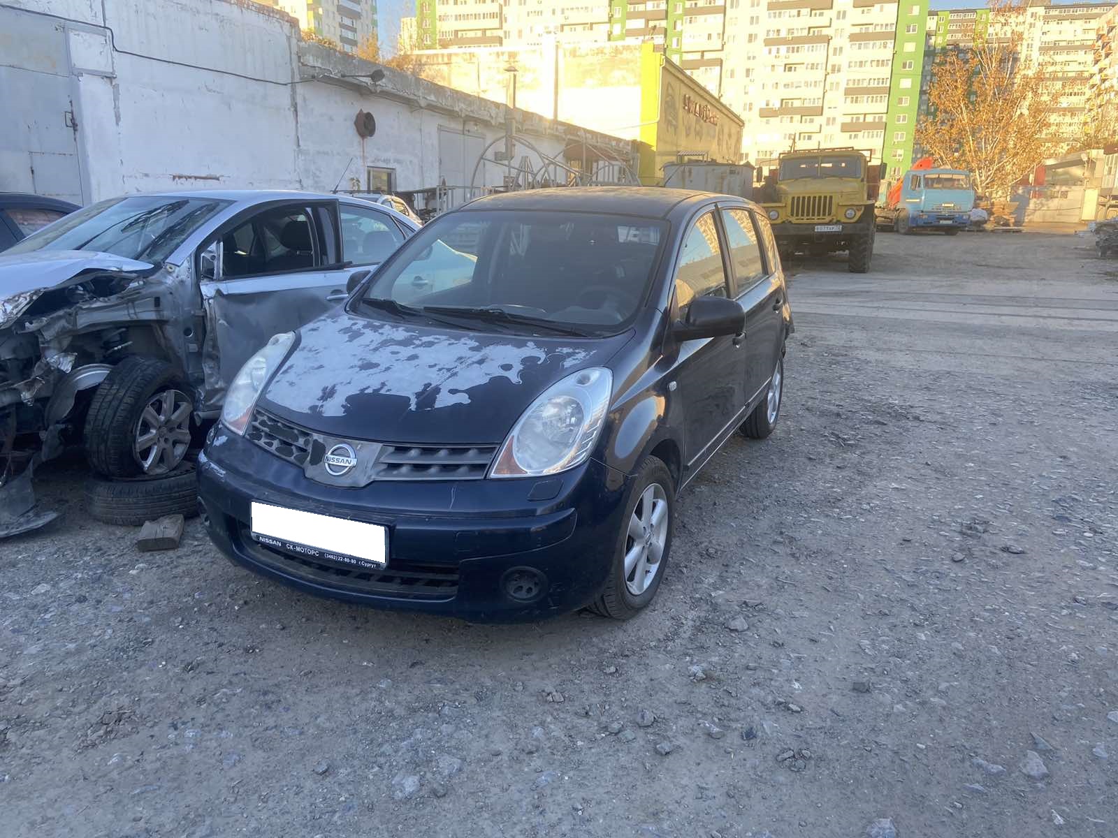 Поступление автомобиля в разбор Nissan Note Велижанская 69